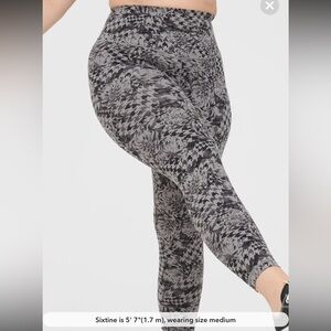 Offline Aerie Womens Real Me Xtra Printed 7/8 Hi-Rise Leggings (grey)